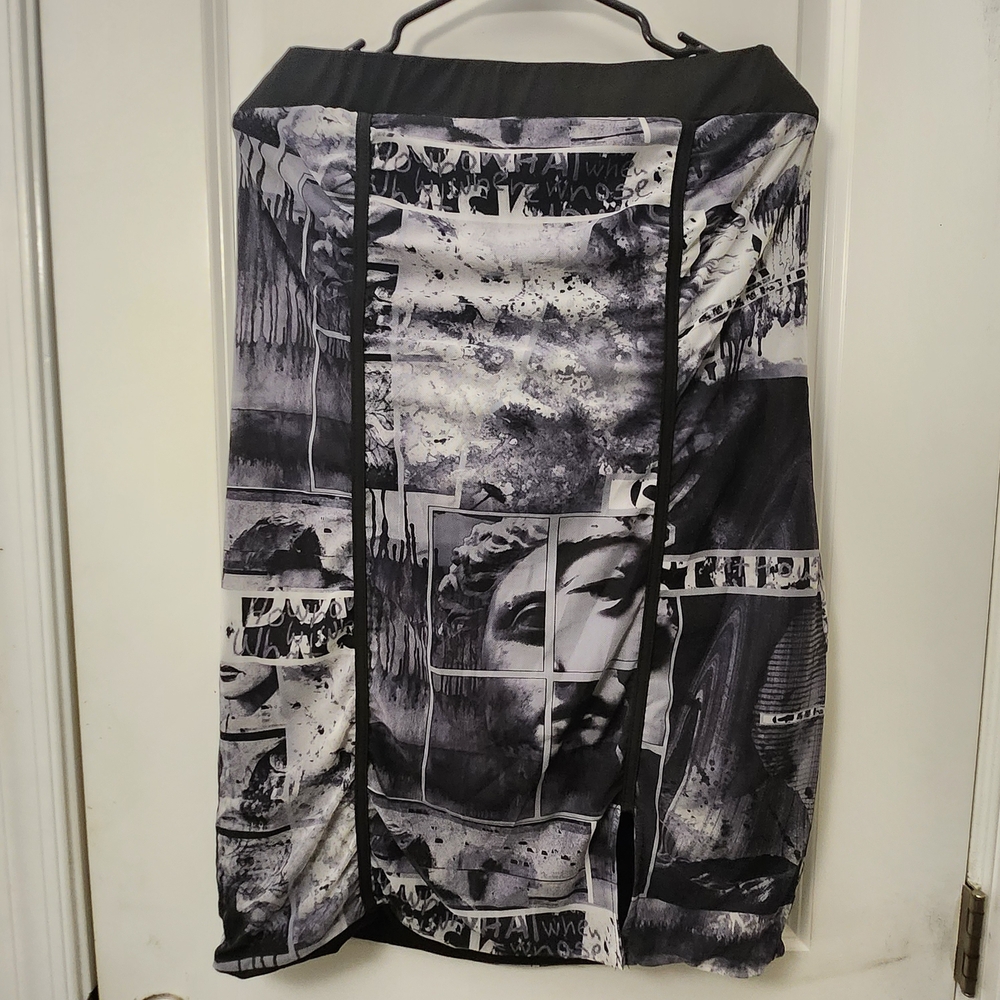 Black And White Image Collage Minidress